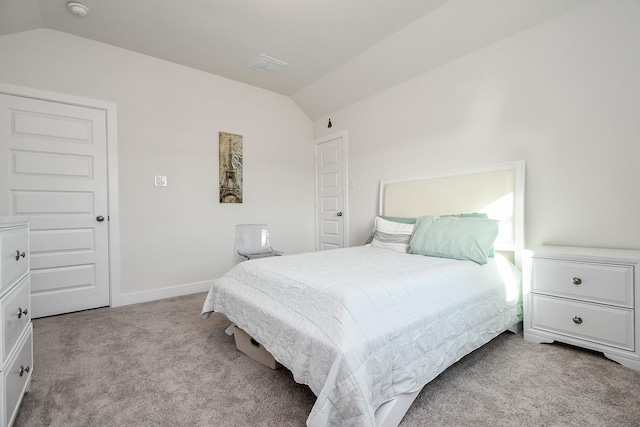 31142 Crescent Hill Dr, Fulshear, TX 77441 - carpeted bedroom featuring vaulted ceiling and baseboards