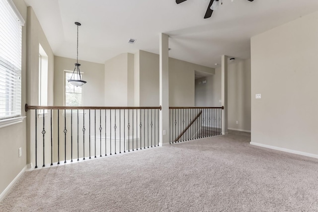 162 Cheswood Forest Pl, Montgomery, TX 77316 - empty room featuring a ceiling fan, carpet floors, and baseboards