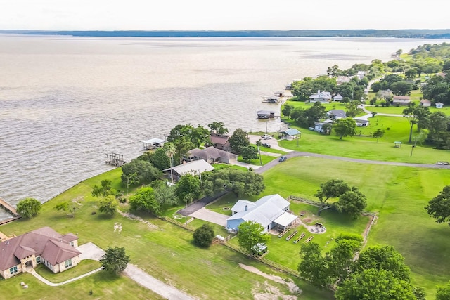 131 Park Dr, Point Blank, TX 77364 - aerial view of residential area featuring a large body of water