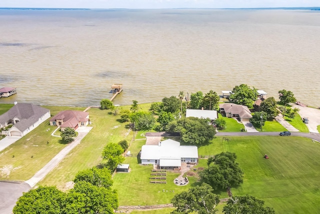 131 Park Dr, Point Blank, TX 77364 - aerial view of residential area with a nearby body of water