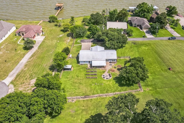 131 Park Dr, Point Blank, TX 77364 - aerial overview of property's location featuring a nearby body of water