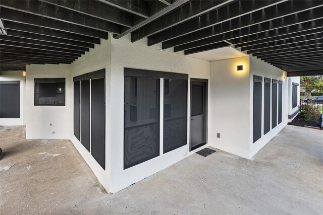 7827 Alamar Dr, Houston, TX 77095 - view of patio / terrace with elevator
