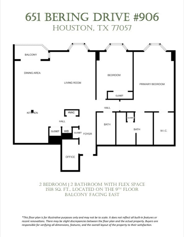 651 Bering Dr Unit 906, Houston, TX 77057 - property floor plan