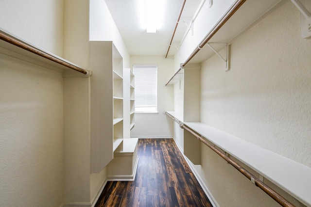 3544 Woods Estates Dr, Conroe, TX 77304 - spacious closet featuring dark wood-style flooring