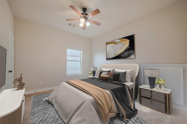 3519 Brampton Island Dr, Katy, TX 77494 - bedroom featuring carpet floors, baseboards, and ceiling fan