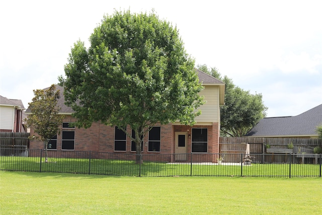 6015 Biltmore Ct, Rosenberg, TX 77471 - back of property featuring brick siding