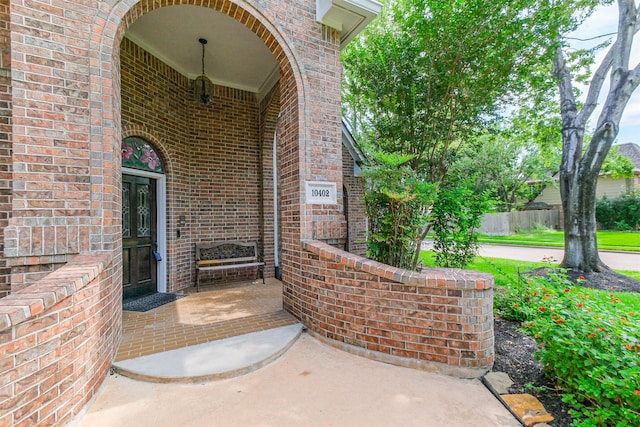10402 Hondo Hill Rd, Houston, TX 77064 - property entrance featuring brick siding