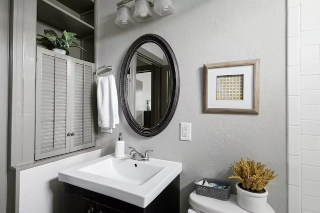 1017 Milner, College Station, TX 77840 - bathroom with toilet and vanity