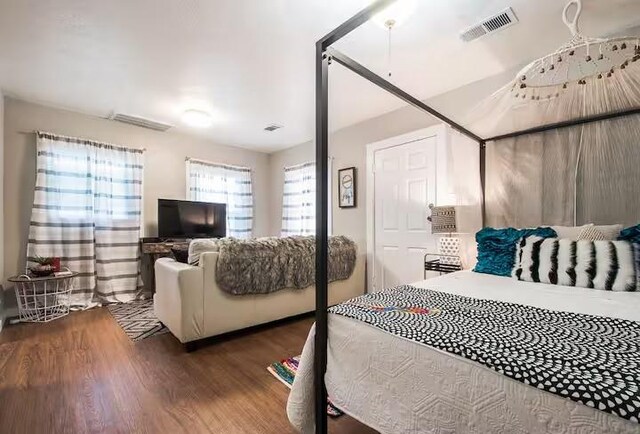 1017 Milner, College Station, TX 77840 - bedroom with wood finished floors