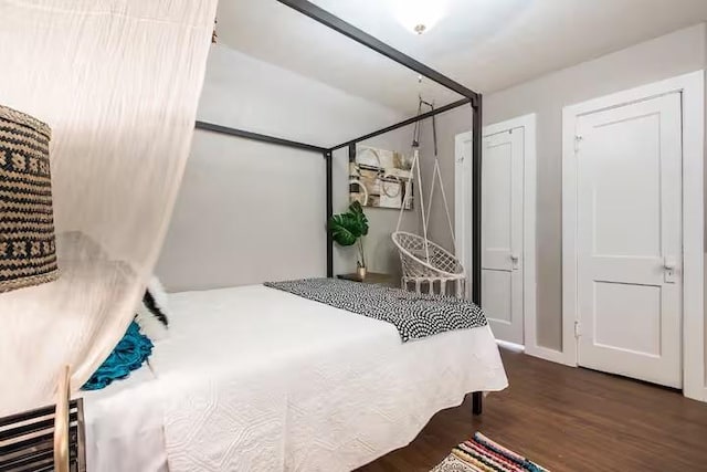 1017 Milner, College Station, TX 77840 - bedroom with wood finished floors