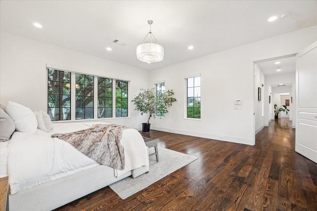 523 E 23rd St, Houston, TX 77008 - bedroom with recessed lighting, wood finished floors, and baseboards