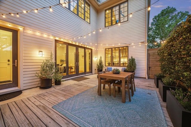 523 E 23rd St, Houston, TX 77008 - deck with outdoor dining space