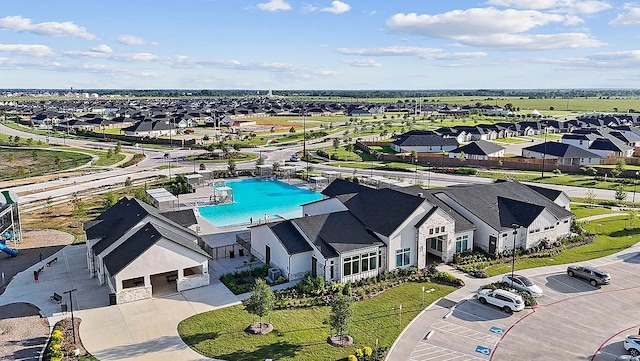 3539 Gore Creek Dr, Katy, TX 77494 - aerial view of residential area with a pool