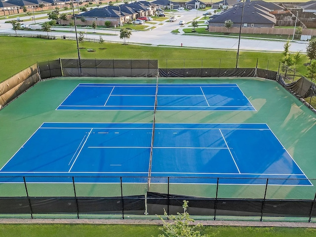 3539 Gore Creek Dr, Katy, TX 77494 - view of tennis court with a residential view