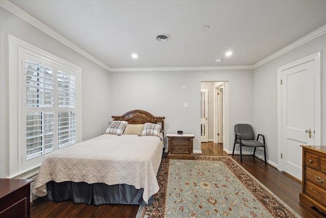 4006 University Blvd, West University Place, TX 77005 - bedroom featuring wood finished floors, crown molding, recessed lighting, and baseboards