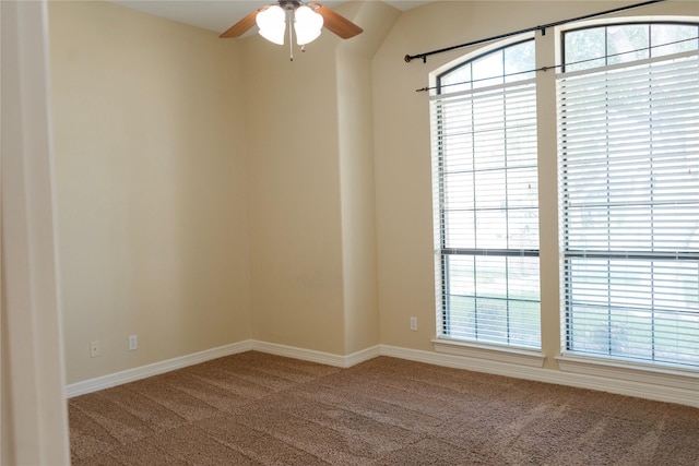 1818 Janell Rene Cir, Deer Park, TX 77536 - carpeted empty room with ceiling fan and baseboards