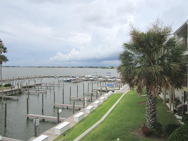 208 Yacht Club Ln, Seabrook, TX 77586 - dock with a water view and a yard
