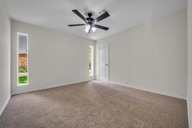 15905 Lakeview Dr, Jersey Village, TX 77040 - spare room with carpet floors and a ceiling fan