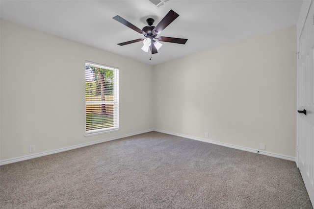 15905 Lakeview Dr, Jersey Village, TX 77040 - spare room with carpet floors and ceiling fan