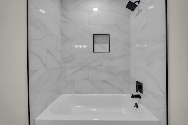15905 Lakeview Dr, Jersey Village, TX 77040 - bathroom featuring tub / shower combination