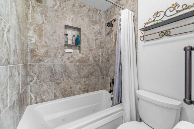 1722 Brook Grove Dr, Katy, TX 77450 - full bathroom with toilet and a combined bath / shower with jetted tub