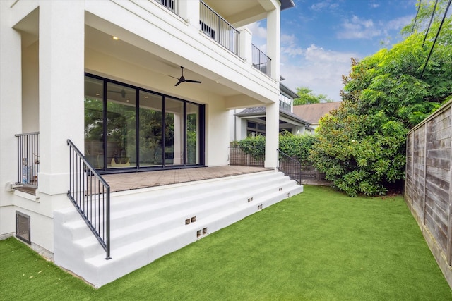 4613 Maple St, Bellaire, TX 77401 - view of yard with a balcony