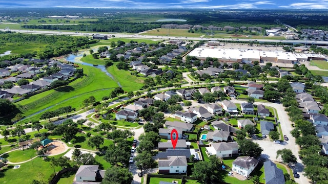 8707 Tartan Walk Ln, Houston, TX 77075 - aerial view of property and surrounding area featuring nearby suburban area