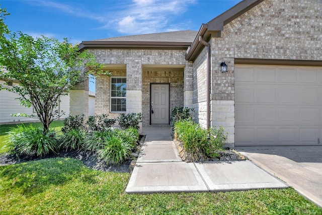 25919 Llano Knoll Ln, Katy, TX 77493 - entrance to property featuring brick siding and a garage