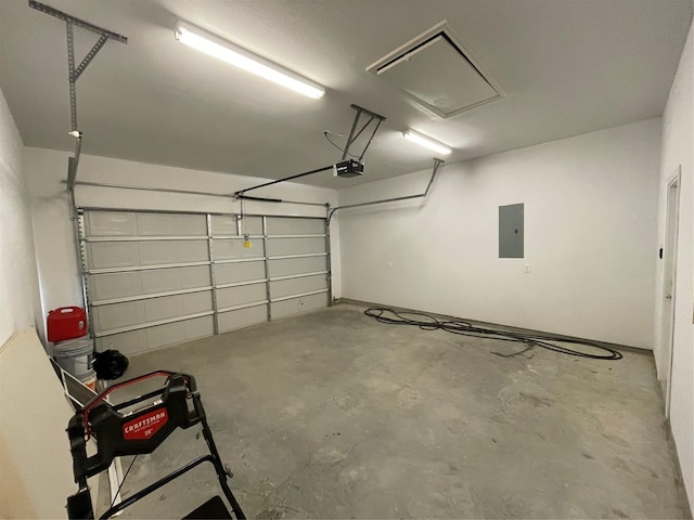 2352 Cedar Place Dr, Conroe, TX 77306 - garage with a garage door opener and electric panel
