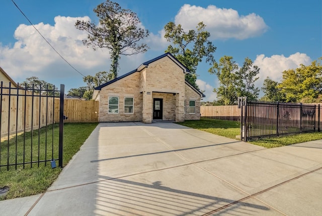 5911 Rietta, Houston, TX 77016 - view of front of property with stone siding