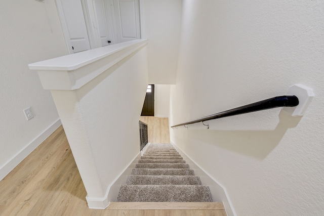 8149 Talton St B, Unit A, Houston, TX 77028 - stairs with wood finished floors and baseboards