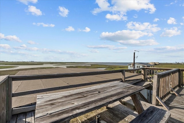 227 Detenbeck Ave, Surfside Beach, TX 77541 - dock featuring a deck with water view