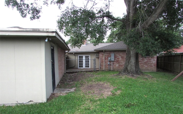 16114 Forest Bend Ave, Friendswood, TX 77546 - rear view of house featuring french doors and brick siding