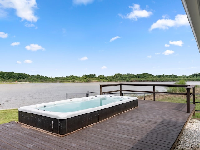 779 County Road 257, Matagorda, TX 77457 - dock with a deck with water view