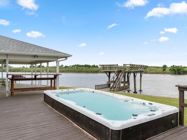 779 County Road 257, Matagorda, TX 77457 - dock with a water view