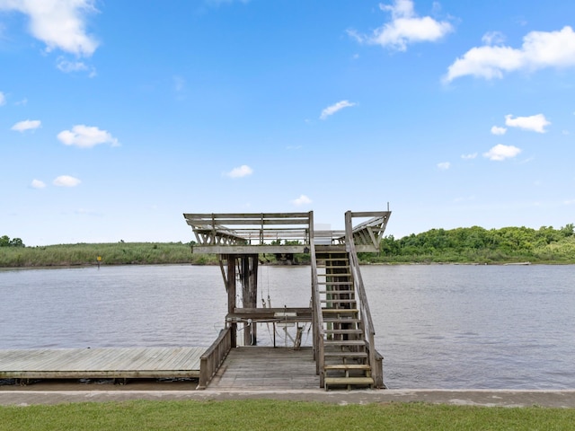 779 County Road 257, Matagorda, TX 77457 - dock area featuring a water view