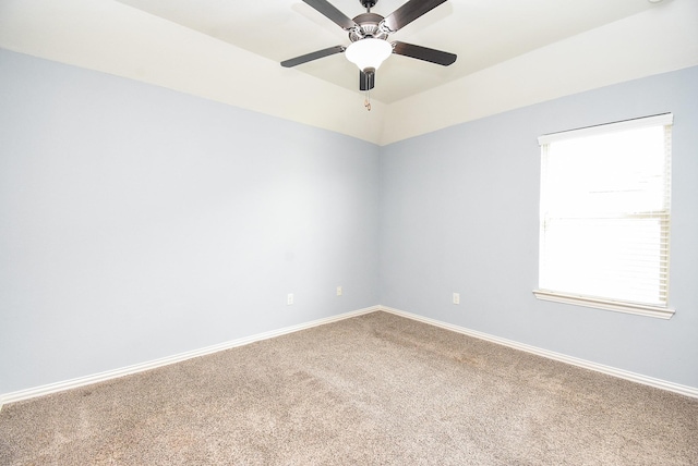 17218 Meek Pass Dr, Cypress, TX 77433 - spare room with carpet flooring, baseboards, and a ceiling fan