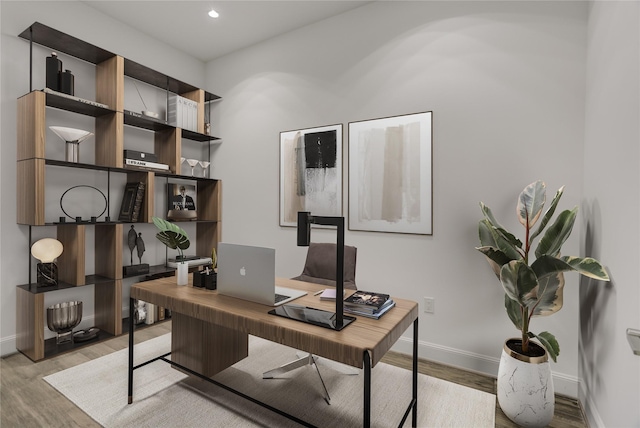1211 Caroline St Unit 906, Houston, TX 77002 - office space featuring light wood-style floors, baseboards, and recessed lighting