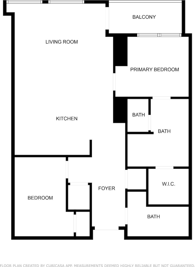 1211 Caroline St Unit 906, Houston, TX 77002 - home floor plan
