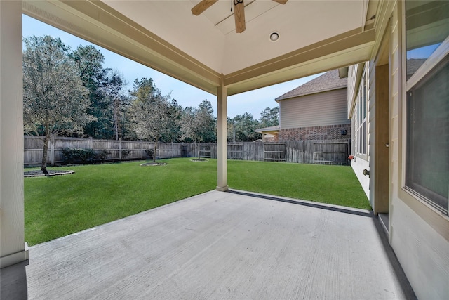 2635 Cedar Path Ln, Conroe, TX 77385 - view of patio with a ceiling fan