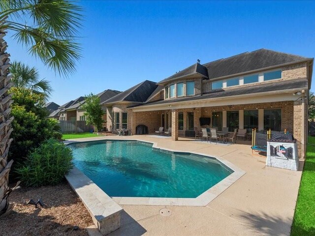 20326 Scarlett Saddle Ct, Cypress, TX 77433 - view of pool featuring a patio