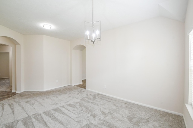 9203 Windy Spring Ct, Houston, TX 77089 - carpeted spare room featuring arched walkways and baseboards