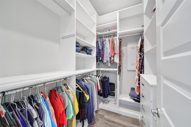 7118 Kinglet Ct, Katy, TX 77493 - walk in closet with light wood-type flooring