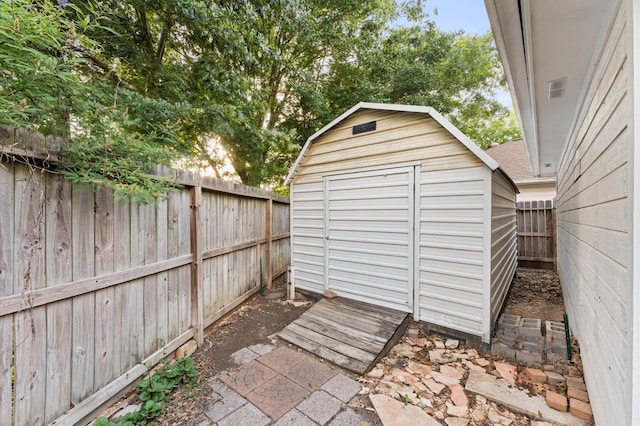 6119 Plantation Bay Dr, Katy, TX 77449 - view of shed with a fenced backyard