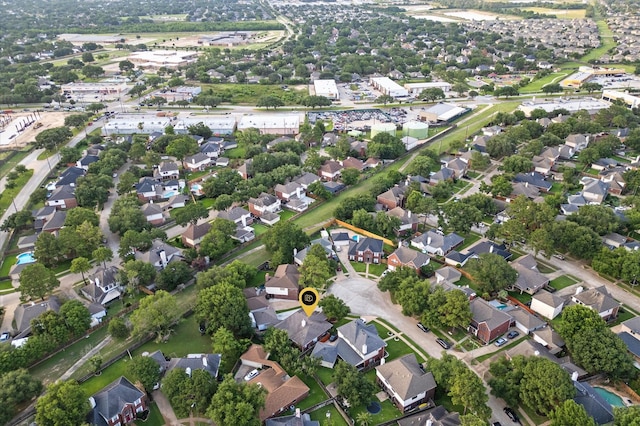 6119 Plantation Bay Dr, Katy, TX 77449 - aerial overview of property's location featuring nearby suburban area