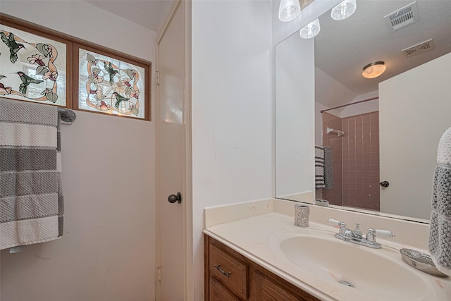 144 Pin Oak Ln, Hempstead, TX 77445 - bathroom featuring vanity and a shower