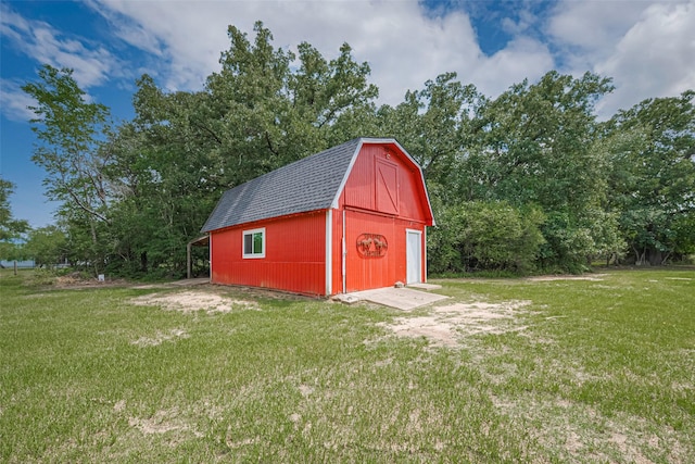 144 Pin Oak Ln, Hempstead, TX 77445 - view of barn with a yard