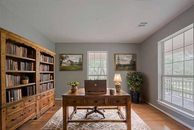 144 Pin Oak Ln, Hempstead, TX 77445 - office featuring plenty of natural light and light wood-type flooring
