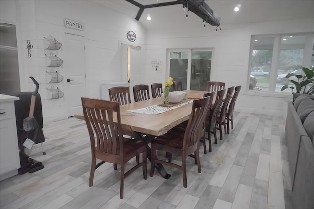 323 E Palm St, Fresno, TX 77545 - dining space featuring light wood-type flooring and recessed lighting