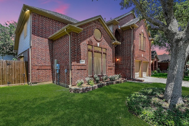 3550 Beacons Vw, Friendswood, TX 77546 - view of front of home featuring brick siding, an attached garage, and concrete driveway